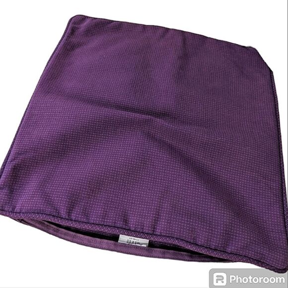 Crate&Barrel Henley Pillow Covers Thick Cotton Zip Off Set of 3 - Picture 8 of 11